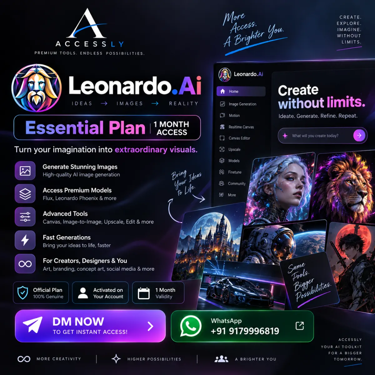 Leonardo AI image generation creative