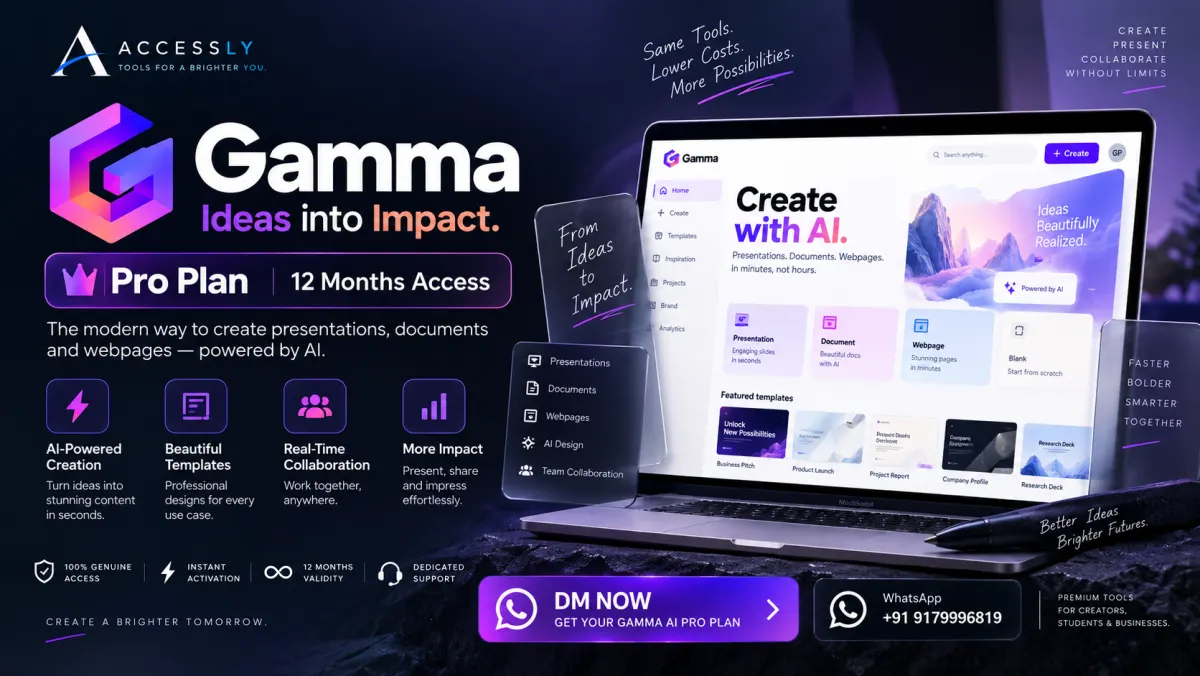 Gamma Pro presentation builder creative