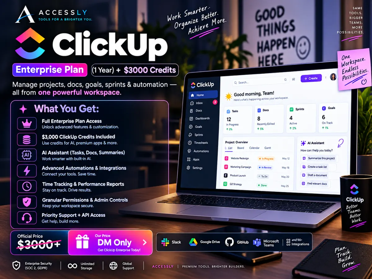 ClickUp Enterprise workspace creative